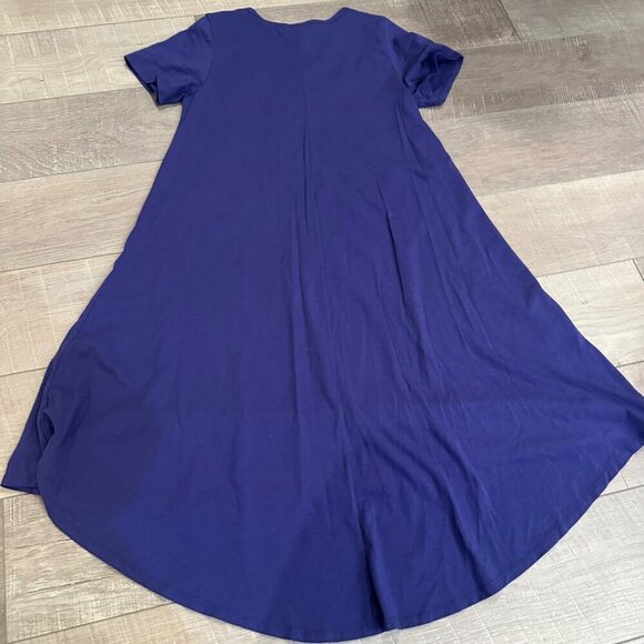 LULAROE WOMENS SMALL PURPLE T SHIRT DRESS - Picture 6 of 6